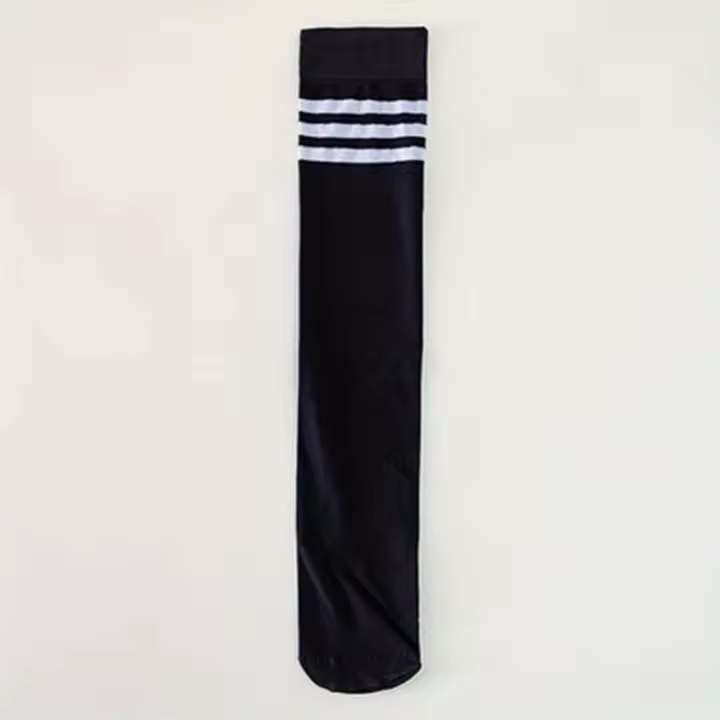 4-Pack Medias Hasta La Rodilla Para Mujer Textura Ribbed Estilo Elegante Soporte De Pierna Y Calf Media Color Negro Y Blanco - 1
