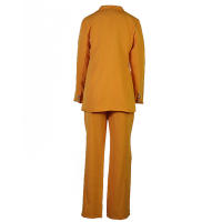 BAMBOOBOY Conjunto De Traje Casual Para Mujer Con Blazer Y Pantalones Rectos De Pierna Larga Moda Otoño Primavera Oficina - details 10