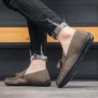 Zapatos Casuales Para Hombre En Cuero Ligeros Y Transpirables Mocasines Clásicos Para Conducir Y Caminar Comodidad SLIP-ON Para Primavera/Otoño - details 11