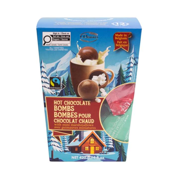 Deavas Bombas de chocolate caliente con mini masmelos - 12 Und - Deavas