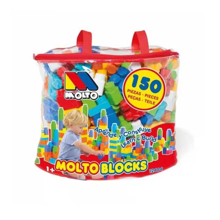Bolsa 150 blocks piezas de construcción de Molto - 1
