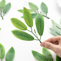 50Pcs Hojas De Seda 4Leaf Plantas Falsas Para Bodas Fiesta Navidad Decoración De Hogar Cumpleaños Fotografía Props Artesanías - details 3