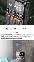 Mini Radio Portátil AM/FM Walkman Con Altavoz Bluetooth 5.0 Tarjeta TF Reproductor De Música Y Linterna LED Para Caja De Sonido Doméstica - details 4