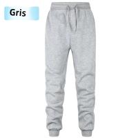 Pantalones De Entrenamiento Casuales Para Hombre Color Sólido Ajustados Con Cinturón Elástico Y Cordón Para Otoño - details 1