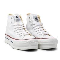 Zapatillas de lona mujer VICTORIA 1061101 BOTA BASQUET DOBLE PISO, BLANCO 15953 XL - details 0
