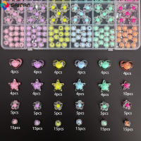 Kit De Bolas De Cabello En Forma De Corazón Y Estrella Acrílicas Para DIY Joyería Hechas a Mano Colores Macarón 177 Piezas - details 2