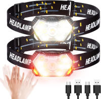 Lámpara Frontal LED De 9 Luces Fuertes Recargable Por USB Con Sensor De Movimiento Luz Portátil Para Pesca Camping Actividades Al Aire Libre - details 0