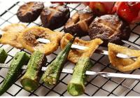 50Pcs Brochetas De Barbacoa Reutilizables Con Mango De Madera Acero Inoxidable Para Kebab Herramientas De Camping Al Aire Libre Y Picnic - details 11