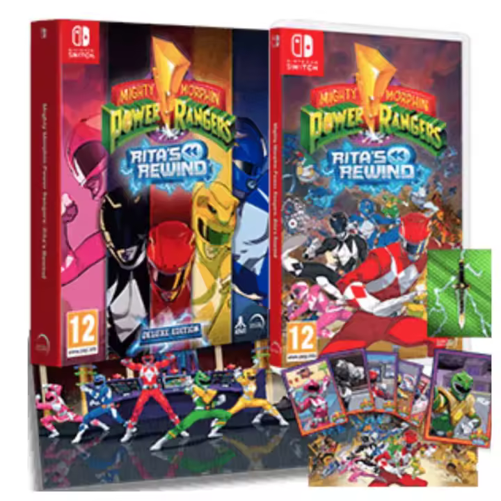 MIGHTY MORPHIN POWER RANGERS RITAS REWIND DELUXE EDITION SWITCH PAL ESPAÑA NUEVO ESPAÑOL PRECINTADO - Videotec - 1