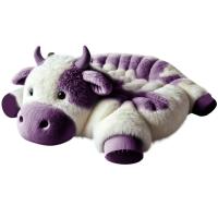 Cojín De Silla De Peluche De Forma De Vaca Para Mascotas Gatos Y Perros Almohadas De Decoración Para Habitación Suministros Para Mascotas Cómodo Y Transpirable - details 2