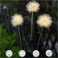 Lámpara Solar De Jardín Con Balón De Hierro Y Remolinos Flor LED Exterior Impermeable Decoración De Noche Para Atrio Artística - details 7