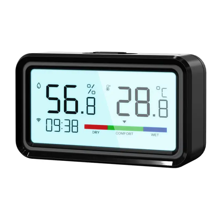 Estación Meteorológica Zigbee Termómetro Digital Humidímetro Sensor De Temperatura Y Humedad Para Habitación Tuya Smart Reloj Electrónico - 1