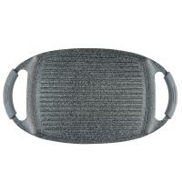 Parrilla de Aluminio Fundido Bepro Chef Granit Stone Everest 48x24, Antiadherente para Inducción con Mangos de Silicona, Libre de PFOA - details 0