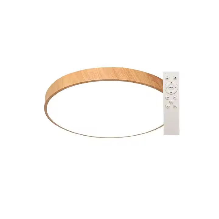 Gsc Evolution Plafón Techo LED Andra Redondo 30W 3000K a 6500K Regulable Efecto Madera - Alta Calidad - 1