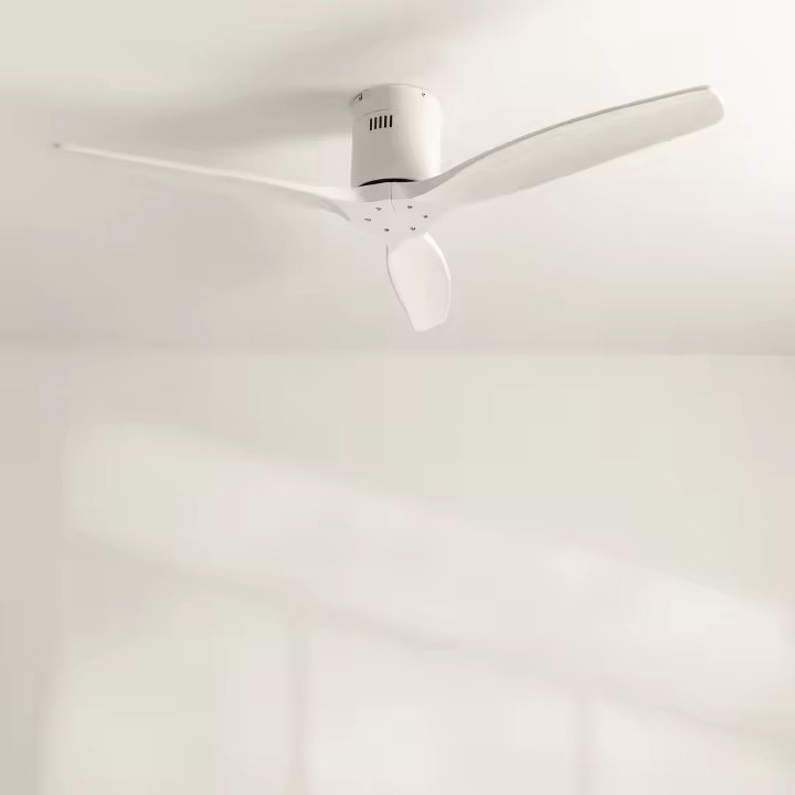 CREATE - Ventilador de Techo 40W Silencioso Ø132 cm - 6 velocidades, Función verano/invierno - Motor Blanco - WIND CALM - 1