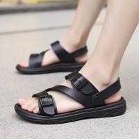 Sandalias De Verano Para Hombres Casual Deportivas Slipper PU Cuero No Eslipantes Transpirables Zapatos Romanos Playa Jardín - details 6