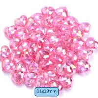 iYOE 20pcs Corazones Grandes Brillantes De Cristal Acrílico Cuentas Sueltas AB Para La Fabricación De Joyas Collar Pendiente Pulsera - details 10