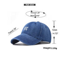 Gorra De Béisbol De Denim 2024 Para Hombres Y Mujeres Con Bordado De Letras Ajustable Gorra De Snapback Estilo Hip Hop Casual Para Todas Las Estaciones - details 0