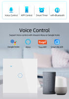 Interruptor Inteligente WiFi De Pared Con Toque EU 220V Necesita Alambre Neutro Compatible Con Alexa Google Home 1/2/3/4 Gang Tuya Smart Life - details 1