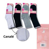 ComfyWear - Pack 12 Calcetines de Algodón Hombre Media Caña de Canalé Colores Lisos MarkBueno - Blanco, Negro, Surtido Color - Talla 35/40 y 40/46 - details 4