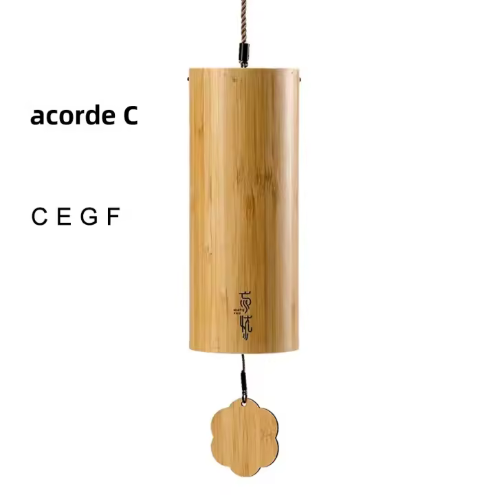 Agujetas De Viento Hechas a Mano En Bambú Campana Musical Para Exterior Jardín Patio Decoración De Hogar Meditación Yoga Terapia Sonora Regalos - 1