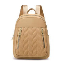Mochila De Viaje Para Mujer En Nylon Impermeable Y Antirrobo Con Hombros Pequeños Bolsa Escolar Estilo Moda Para Niñas - details 1