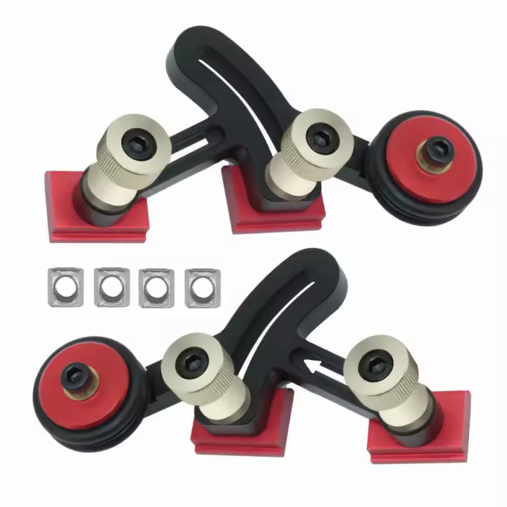 Guías De Acción Unidireccional Para Tallado En Madera Herramienta Auxiliar De Seguridad Anti Rebound Precisión Cortada Limpia Placa De Localización De Plata Aluminio - 1