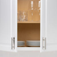 Manija De Gabinete De Acero Inoxidable 1 Pieza Adhesiva Sin Perforar Con Cinta Doble Fijación Negro Y Plateado Para Puertas Y Cajones Moderna - details 4