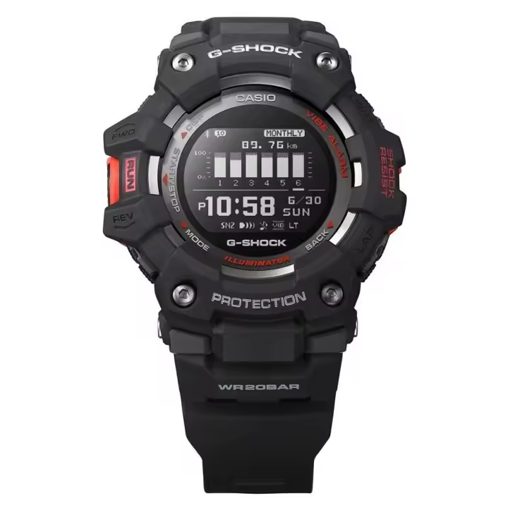 Reloj Deportivo Hombre Casio G-SHOCK G-SQUAD GBD-100-1 Smartphone Link/App Power Trainer Resistente a los Golpes 200m WR Hora Mundial - 1