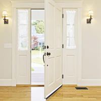 Cortinas De Puerta Transparentes Voile Floral Cortinas De Ventana Modernas Cortina De Puerta Semi-Translúcida Con Bolsa De Rodillo - details 9