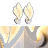 Lámpara De Pared LED Moderna Con Forma De Pétala Acrylic Para Iluminación Interior En Dormitorio Y Sala De Estar Instalación Fácil Incluye Bombilla - details 3