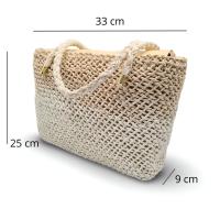 Bolso Grande de Imitación Rafia para Mujer | Ideal Primavera-Verano, Amplia Capacidad con Asas de Hombro | Disponible en Varios Colores - CAMAR - details 1
