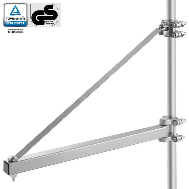 Brazo de Soporte del Polipasto Arebos - Soporte de Brazo de Grúa Eléctrico - Brazo Oscilante del Polipasto - Rango de Giro 180° - Carga Máxima 1000 Kg - 1
