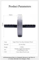 1Pcs Abdominal Wheel Resistente Al Desgaste Con Rodillos Antideslizantes Equipo De Ejercicio Para Fortalecimiento De Músculos Entrenamiento De Fitness Uso Doméstico Silencioso - details 4