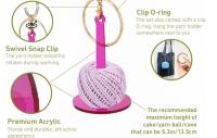 Portailos de muñeca portátil para crochet y tejido, hilandero antienredos para ovillos y pastas, Kit de crochet ideal para Artesanos - details 3