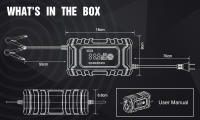 Cargador De Batería Universal FOXSUR 12V 6A Inteligente Para Coche Y Motocicleta Con Pantalla Grande Máquina De Carga De Batería - details 5