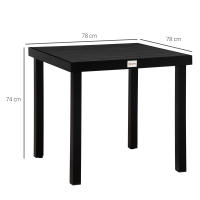 80x80x74cm para muebles de Jardín Mesa de Jardín para 4 personas - details 6