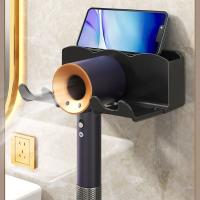 Soporte De Secador De Pelo De Pared Organizador De Almacenamiento Para Lámpara De Pelo Y Rectificador Estante De Baño - details 2