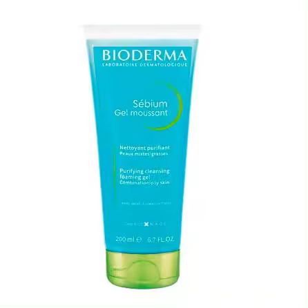 Gel Moussant Bioderma Sebium para Aceites Faciales 200 Ml - 1