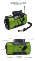 Radio de Emergency Cuerda with indoor LED y Luz de Lectura, Radio with indoor AM/FM/NOAA, Alarma SOS, Fuente de Alimentación de 5000 mAh, en el hogar y al Aire Libre. - details 0