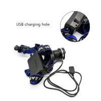 Linterna Frontal LED De Aleación De Aluminio 4-Modos Zoom Potente Recargable 18650 Impermeable Para Camping Caza - details 3