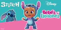 Bebés Llorones Disney Stitch, Muñeco Bebé Inspirado en Stitch de Disney, Vestido con su Pijama Azul Personalizado y Llora Lágrimas de Verdad, Juguete para Niñas y Niños de 18+ Meses - details 0