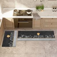 Alfombra No Esmerilada De Cocina Para Piso Absorbente Y Antideslizante Para Dormitorio Sala De Estar Entrada De Baño Decorativa De Pared Larga - details 7
