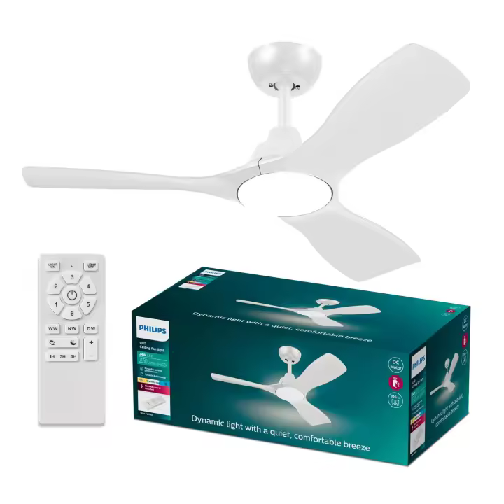 Ventilador de Techo Olas 42" DC Blanco Philips - 1