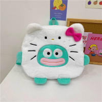 Nueva Mochila De Hombros Kawaii Sanrio Hangyodon Con Diseño De Hello Kitty Y Gato Pequeño De Color Contraste Mochila Versátil Para Adultos Y Adolescentes - details 15