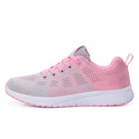 Zapatos De Correr Para Mujer Transpirables Y Ligeros Antideslizantes Deportivos Para Exteriores Zapatillas Suaves Con Cordones Moda Tenis - details 11