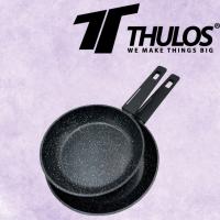 Juego de 2 sartenes de aluminio, tamaños: Ø20, Ø24 cm. Sartenes Revestimiento antiadherente efecto piedra. Aptas para todo tipo de cocinas. THULOS TH-FPS37 ESTORIL - details 0