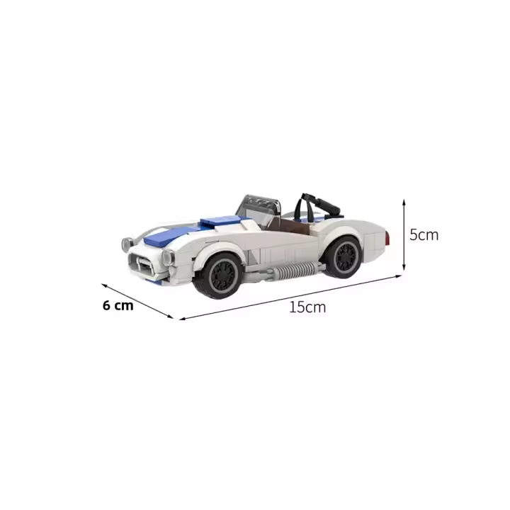 Kit De Construcción De Bloques MOC-50476 Shelby Cobra 427 S/C Para Niños Juguetes Educativos Regalo De Cumpleaños Compatible Con Lego - 1