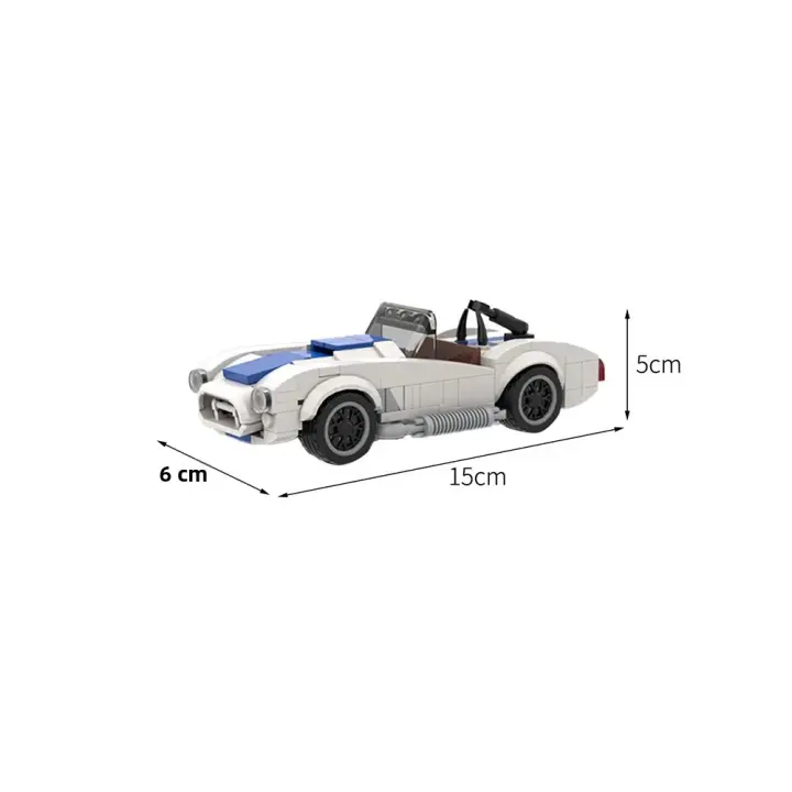 Kit De Construcción De Bloques MOC-50476 Shelby Cobra 427 S/C Para Niños Juguetes Educativos Regalo De Cumpleaños Compatible Con Lego - 1