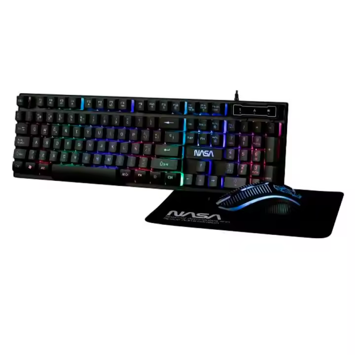 NASA Kit Gaming Pegasus 3 en 1 / Teclado + ratón + alfombrilla - 1